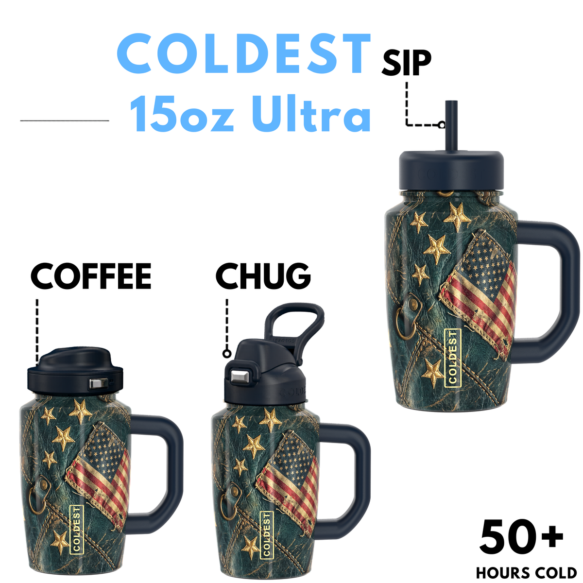 COLDEST 15 oz Limitless Ultra v8 | Insulated Water Bottle