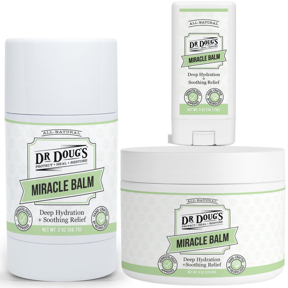 Dr. Doug's Miracle Balm packaging on a white background