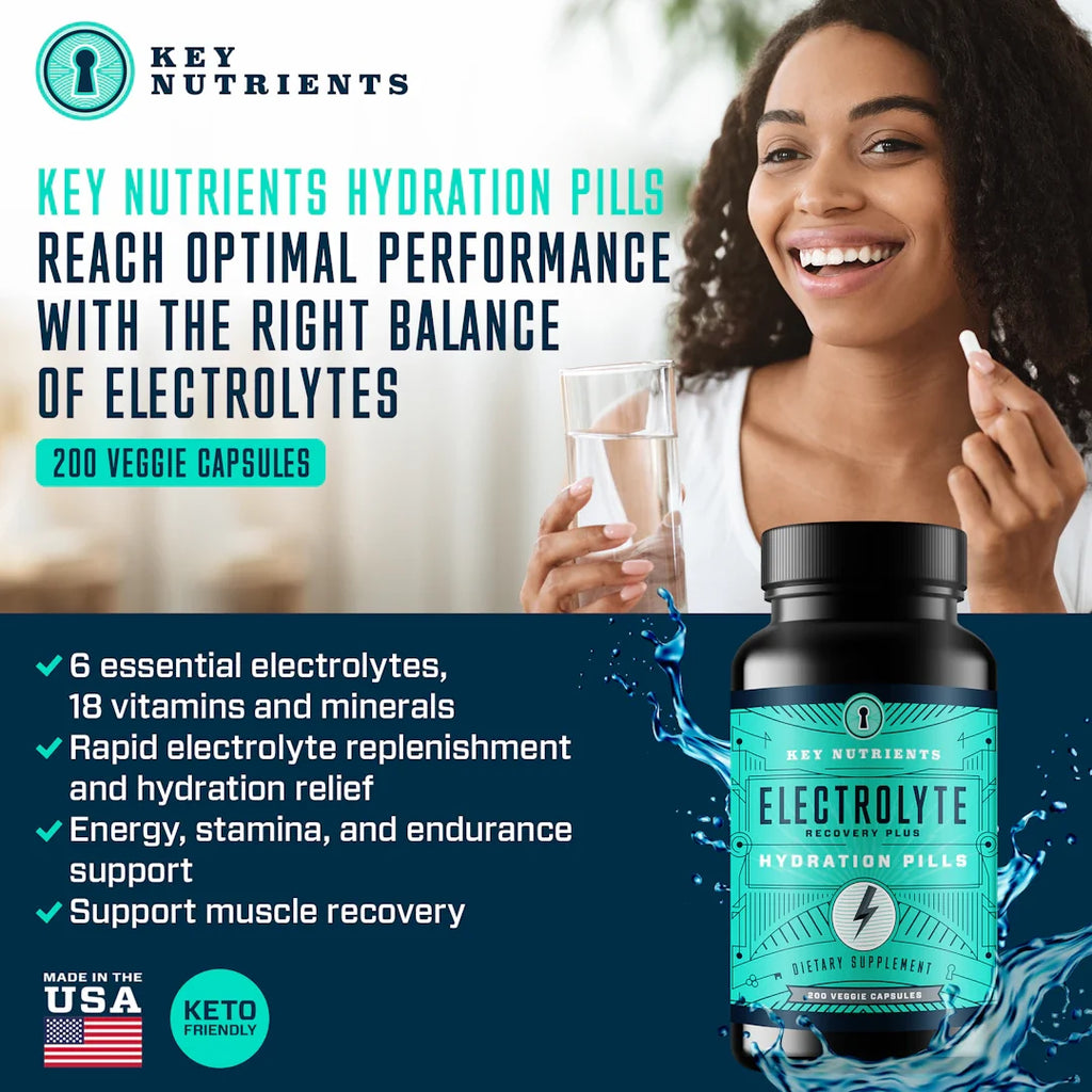 Electrolyte Hydration Pills | Hydration Capsules | Key Nutrients