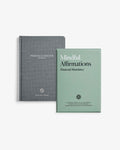 Two books titled 'Productivity Planner' and 'Mindful Affirmations Financial Abundance' on a white background.