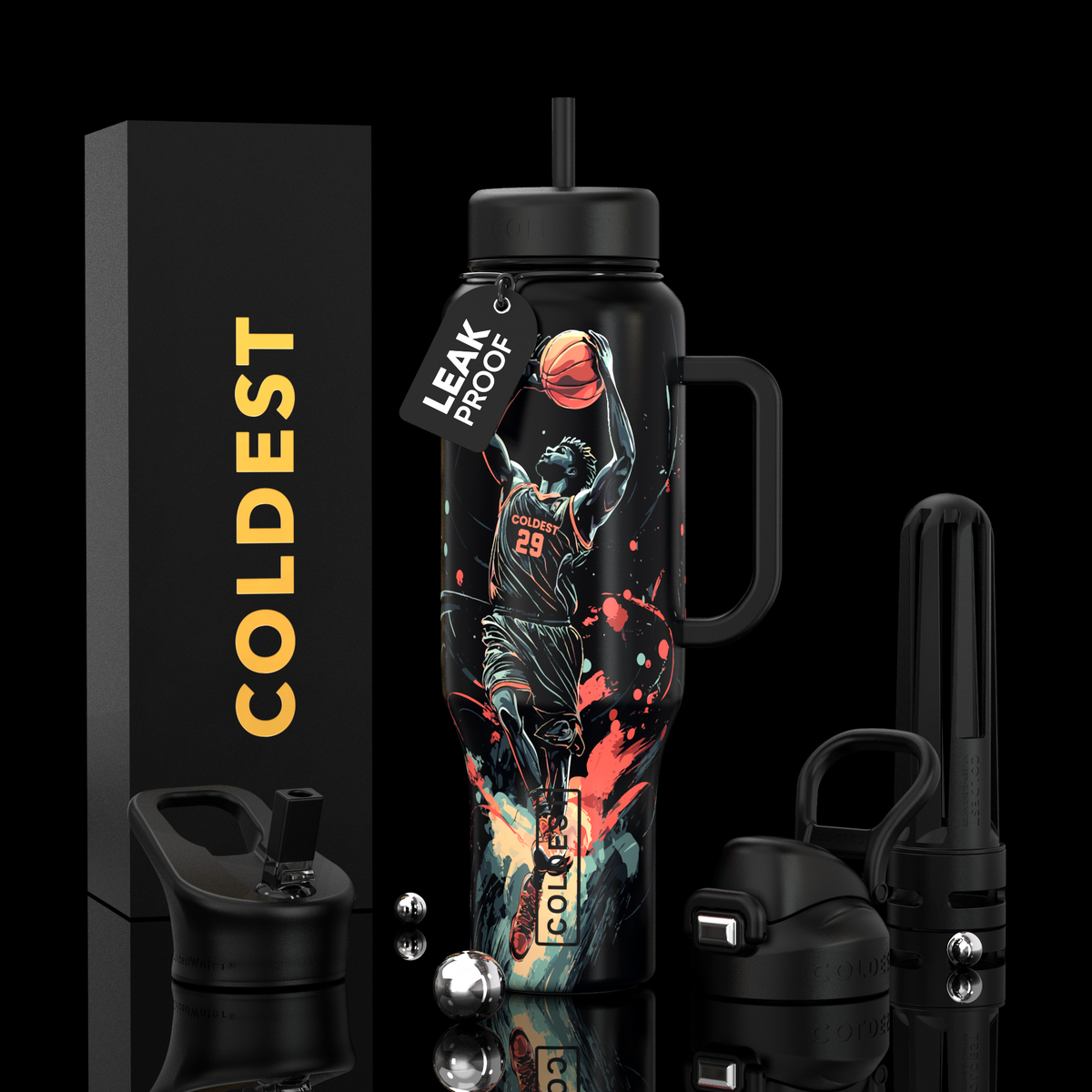 COLDEST 46 oz Limitless Ultra v8 | Insulated Water Bottle