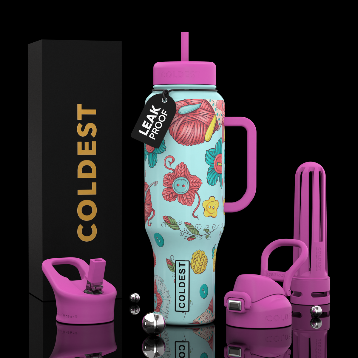 COLDEST 46 oz Limitless Ultra v8 | Insulated Water Bottle