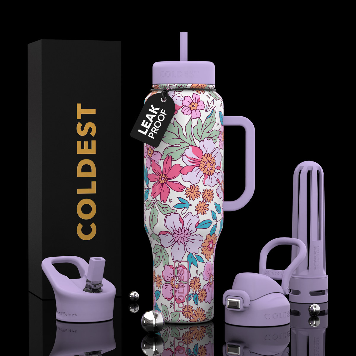 COLDEST 46 oz Limitless Ultra v8 | Insulated Water Bottle