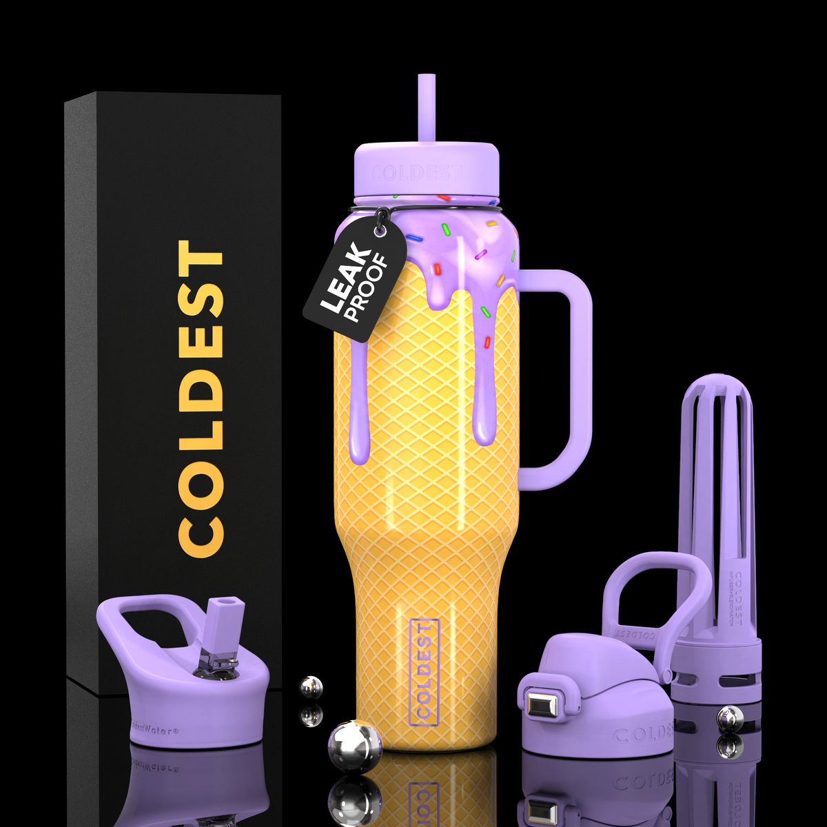 COLDEST 46 oz Limitless Ultra v8 | Insulated Water Bottle