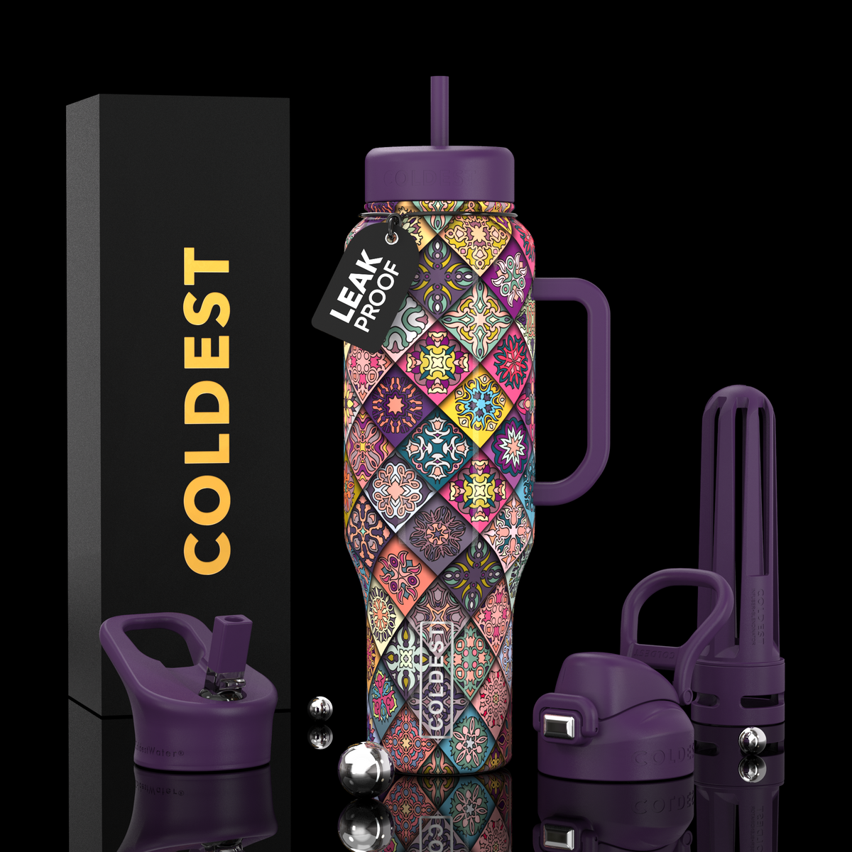 COLDEST 46 oz Limitless Ultra v8 | Insulated Water Bottle