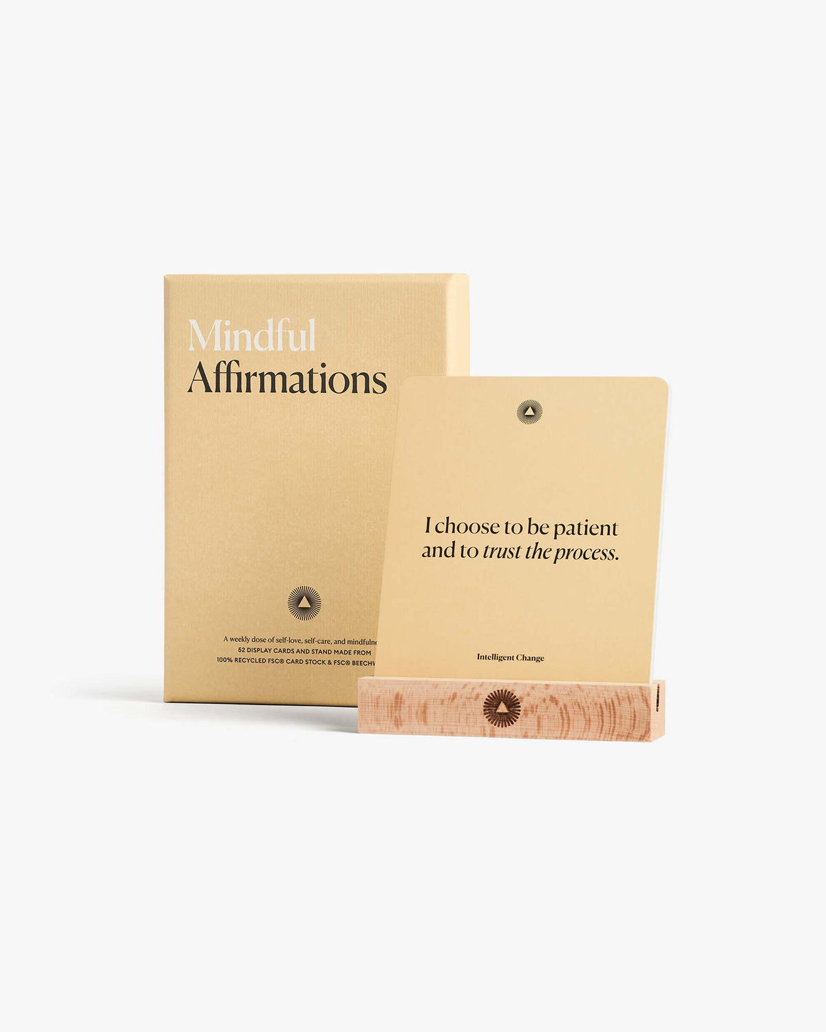 Mindful Affirmations book with a quote on a white background
