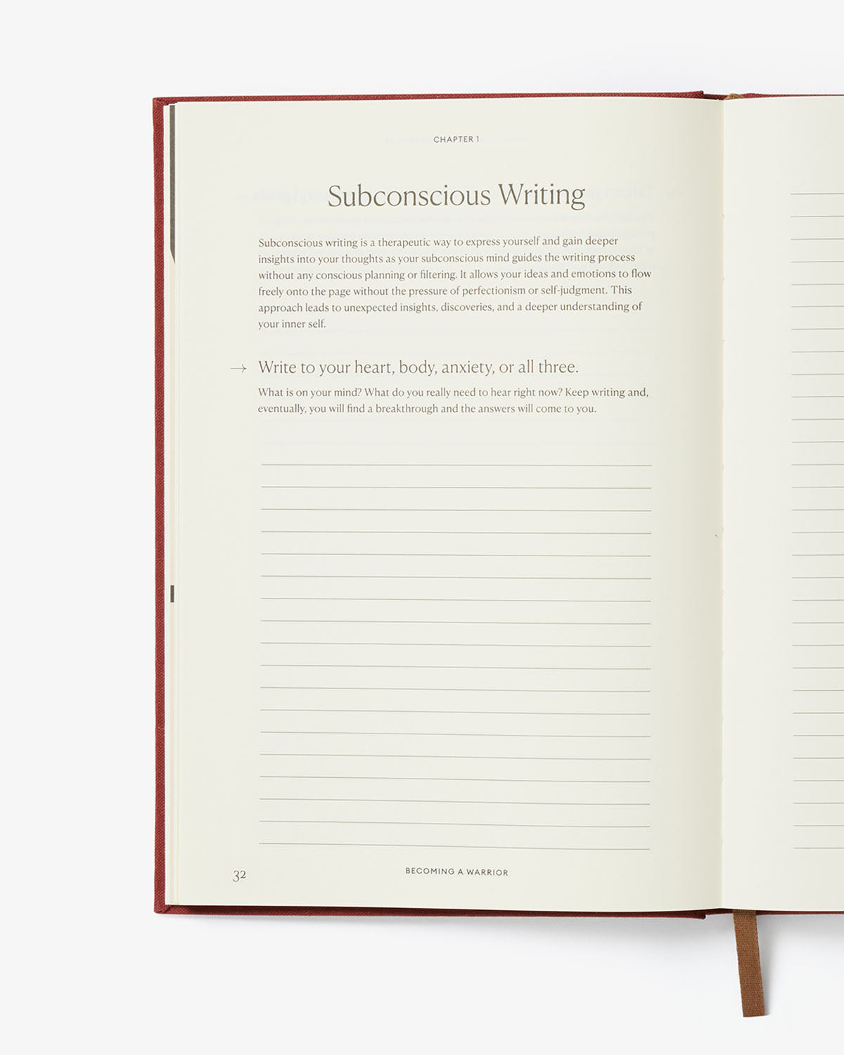 Open book with text on a white background