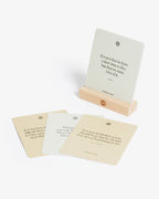 Set of motivational cards with quotes on a white background