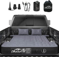 DikaSun inflatable mattress set in a truck bed with accessories on a white background