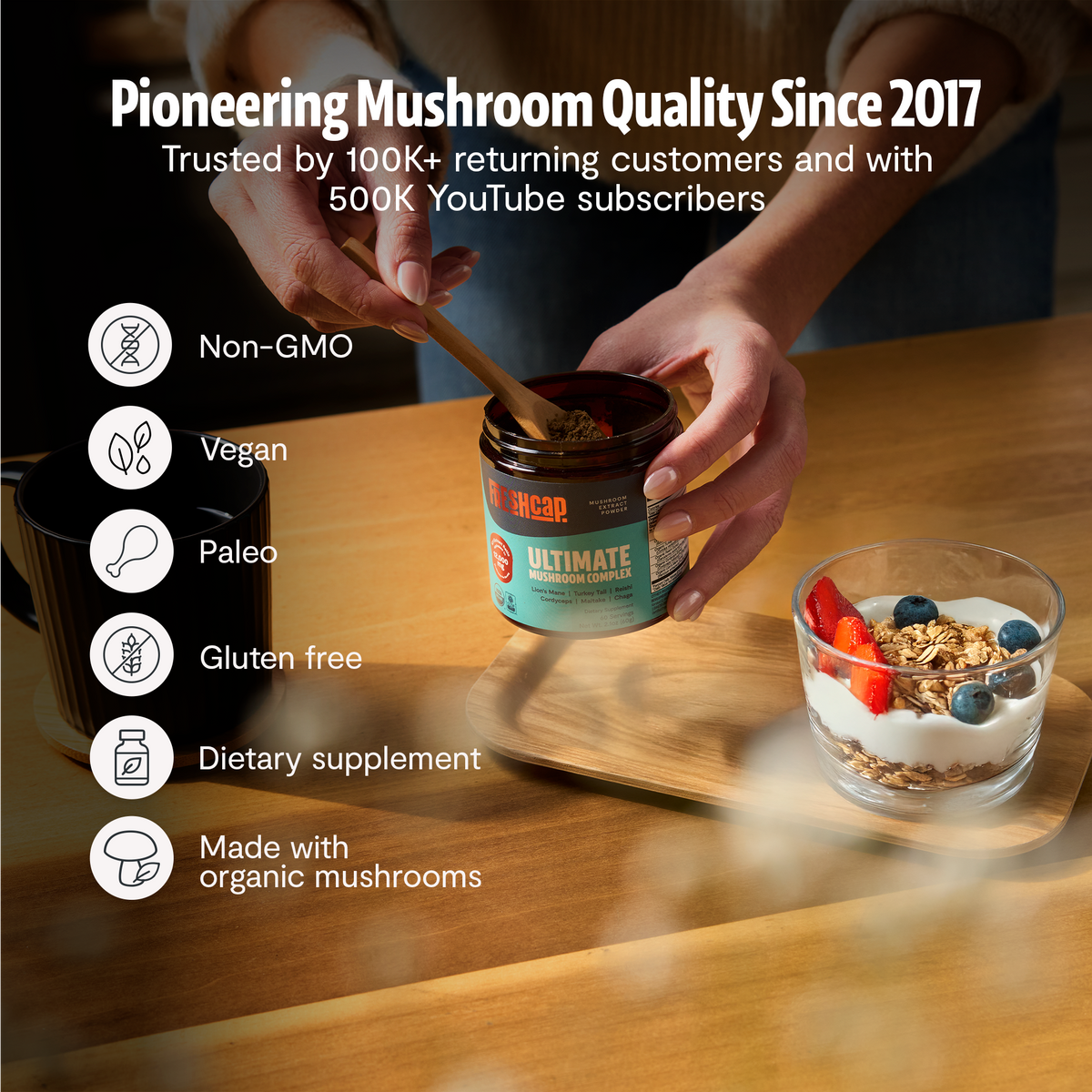Ultimate Mushroom Complex Powder | FreshCap Mushrooms