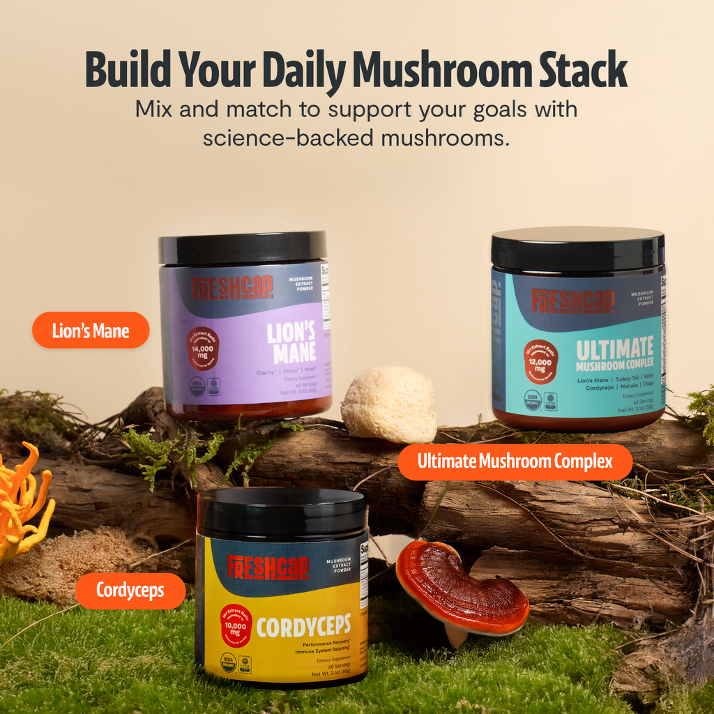 Cordyceps Mushroom Extract Powder | Energy & Performance | FreshCap