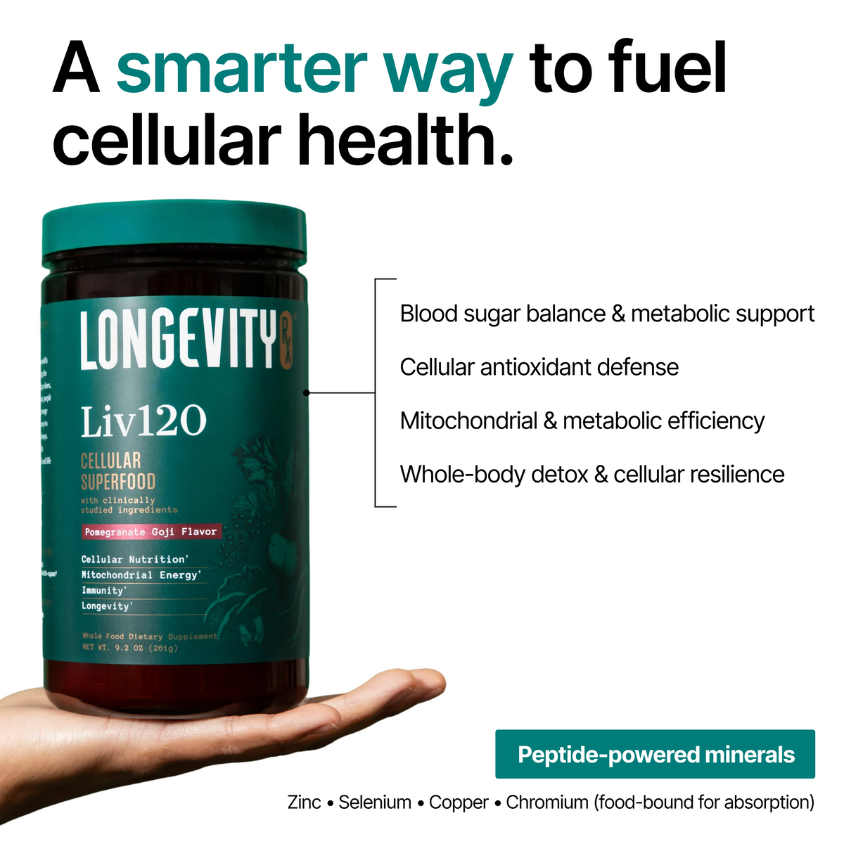 Liv120 Daily Superfood Powder | Longevity Rx