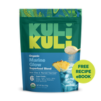 Kuli Kuli Organic Marine Glow Superfood Blend package with a free recipe eBook offer.