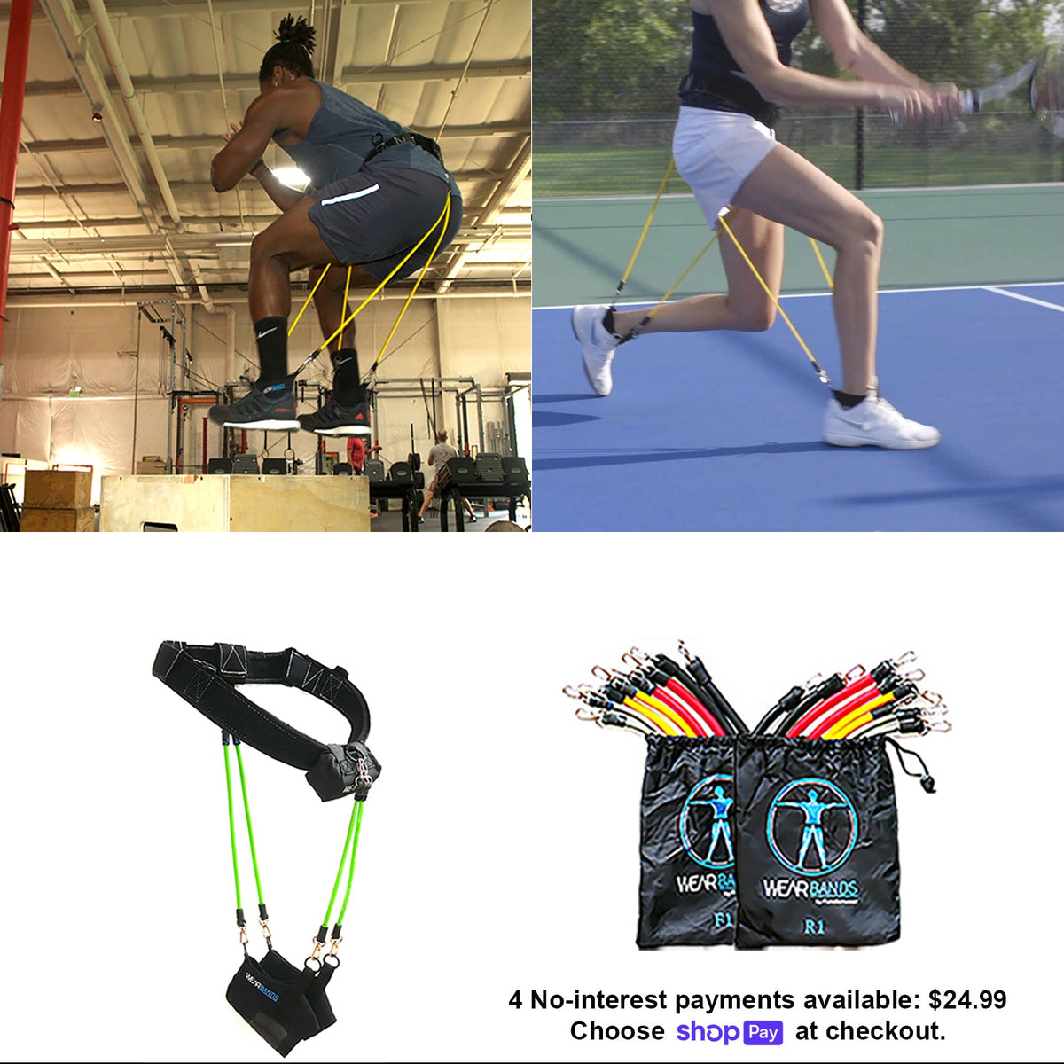 Lower-Body Pro Wearable Resistance System | WearBands