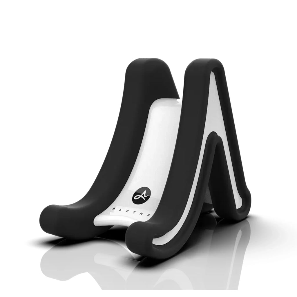 Black and white Range with a brand logo on a white background