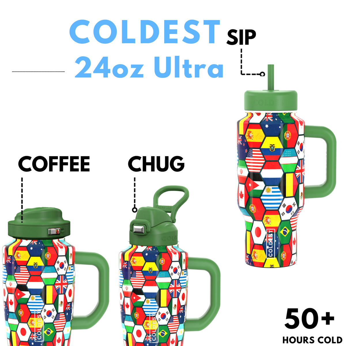 COLDEST 24 oz Limitless Ultra v8 | Insulated Water Bottle