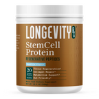 Longevity Rx Stem Cell Protein container on a white background