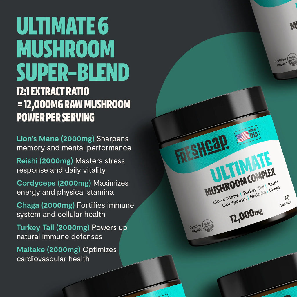 Ultimate Mushroom Complex Powder | FreshCap Mushrooms