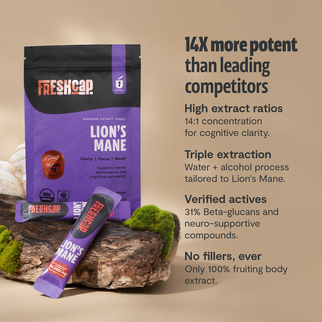 Organic Lion’s Mane Mushroom Powder | FreshCap