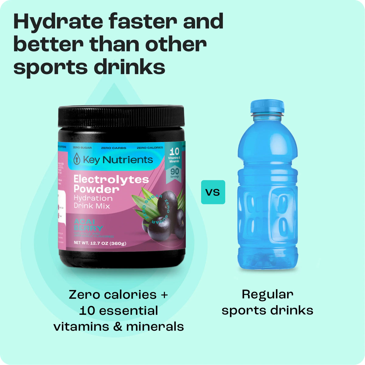 Sugar-Free Electrolyte Recovery Powder | Key Nutrients