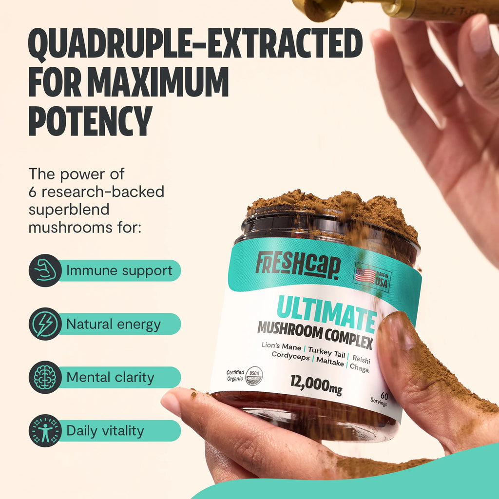Ultimate Mushroom Complex Powder | FreshCap Mushrooms