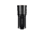 A black tactical flashlight with a textured body and a clear lens cover, shown vertically against a plain white background. The brand name 'FOCAL LIGHTS' is printed vertically on the front.