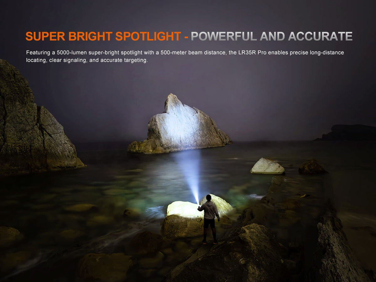 Fenix LR35R Pro Rechargeable Searchlight | 10,000 Lumens