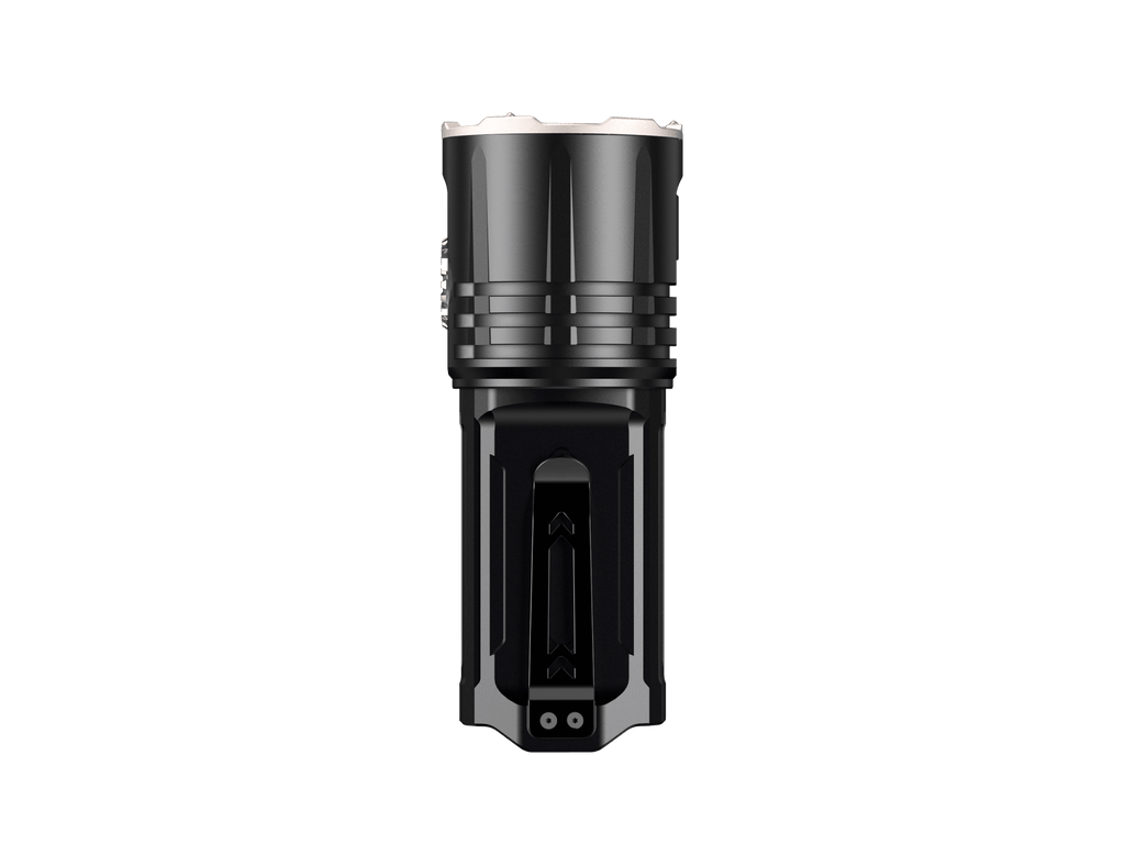 Black flashlight on a transparent background