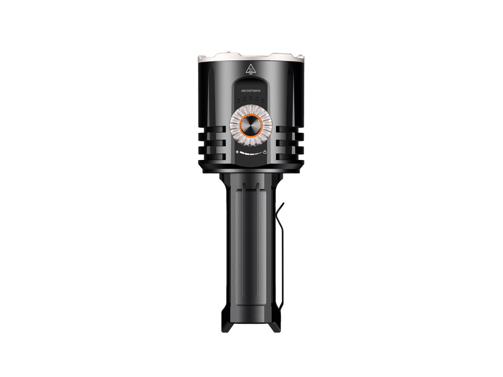 A sleek black countertop coffee maker with a cylindrical body, a top lid, and a front dial control, shown on a plain white background.