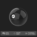 Black spherical device with 'ALETHA' logo on a black background