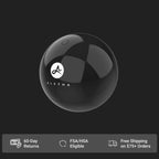 Black spherical device with 'ALETHA' logo on a black background
